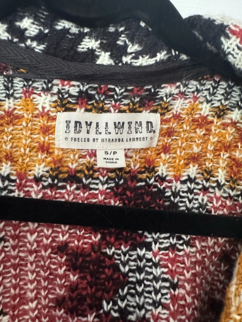 Idyllwind by Miranda Lambert Aztec Fringe Cardigan Sweater